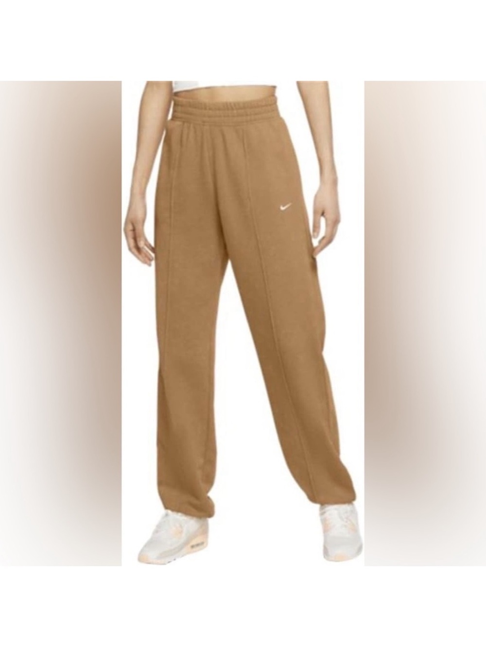 Nike Women's Brown/Tan Fleece Sweatpants